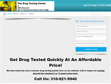 Tablet Screenshot of getdrugtested.com